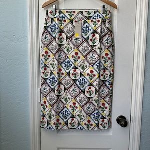 NWT - BODEN COTTON TEXTURED PENCIL SKIRT